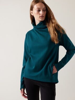 Athleta Cozy Karma Half Zip Sweater